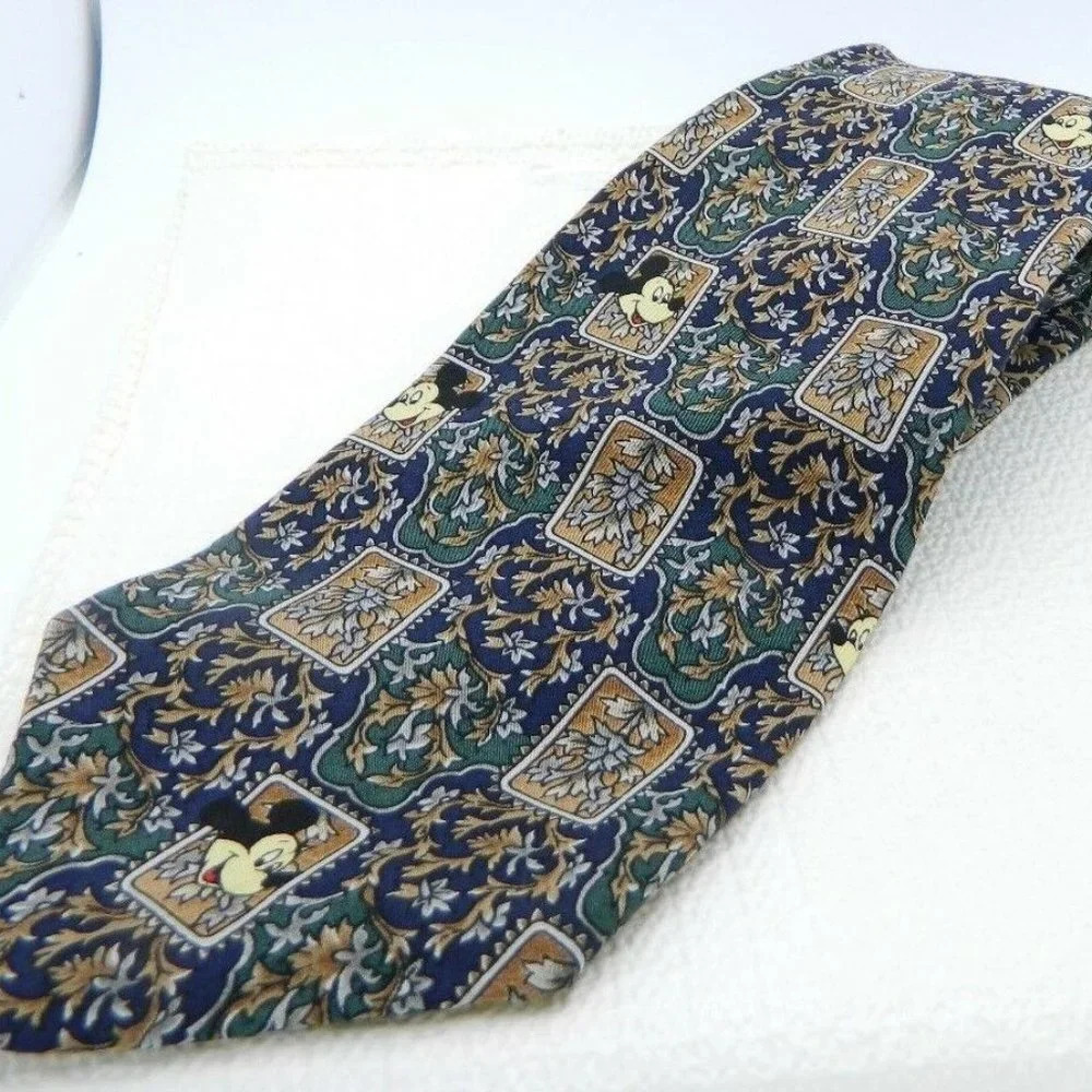 Mickey Inc Disney Blue Floral Hidden Mickey Mouse